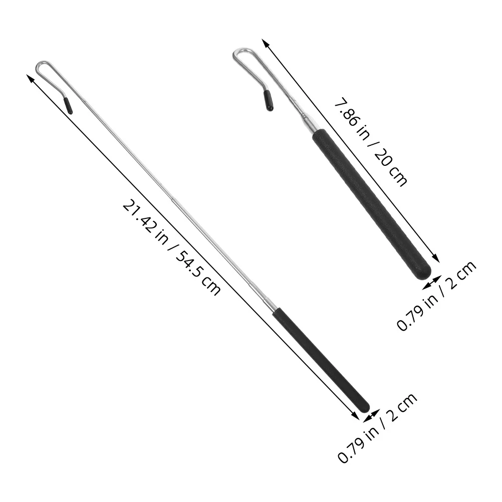 Tiges à main, bras télescopique, outils de Manipulation légers et portables pour spectacle sur scène, éducation des marionnettes, tige de bâton de commande manuelle, 2 pièces