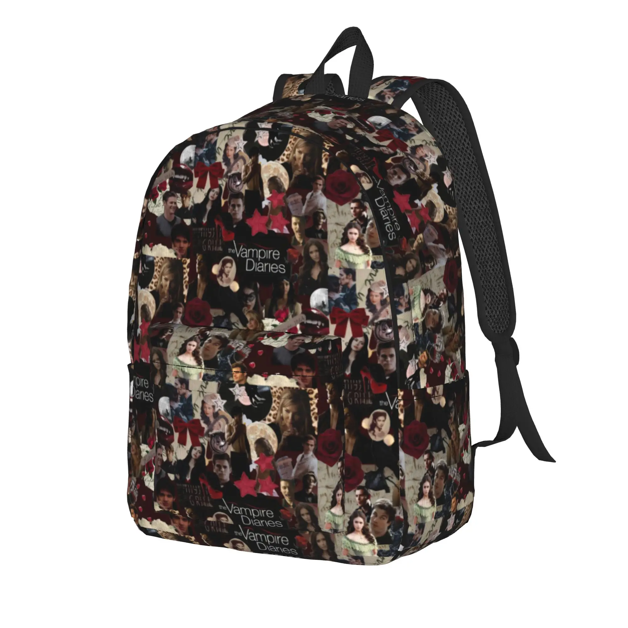 The Vampire Diaries Resuable Movie Backpack Damon Salvatore Travel Backpacks Male Fun School Bags High Quality Durable Rucksack