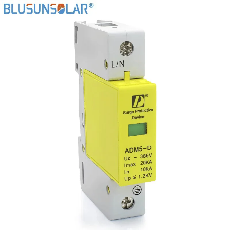 1p 20ka 220V 385V AC Haushalts-Niederspannungs-Blitz ableiter spd Überspannung schutz gerät