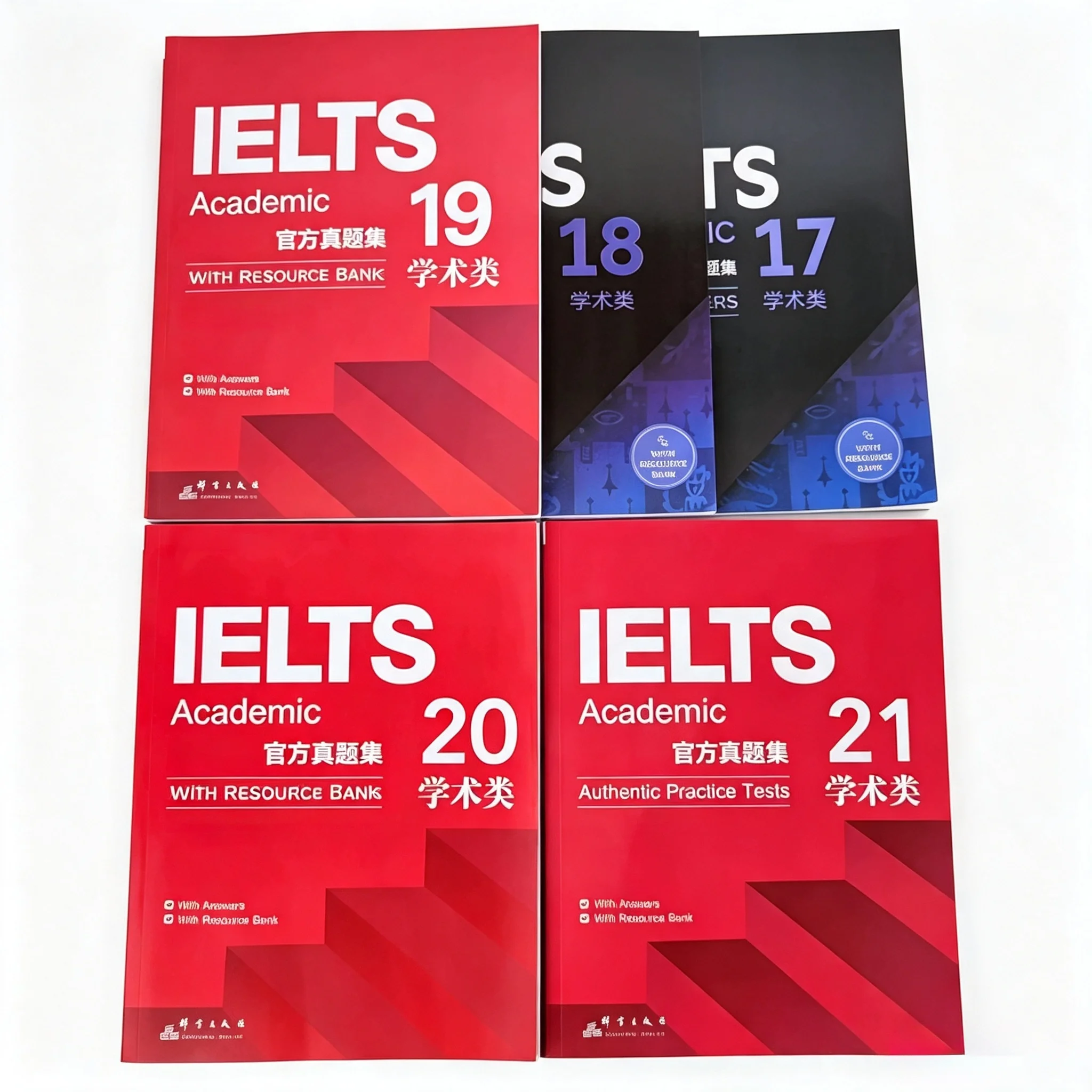 1 book English IELTS 17/18/19/20/21 Academic Study Book Workbook Authentic Practice Tests for Speaking Listening Reading