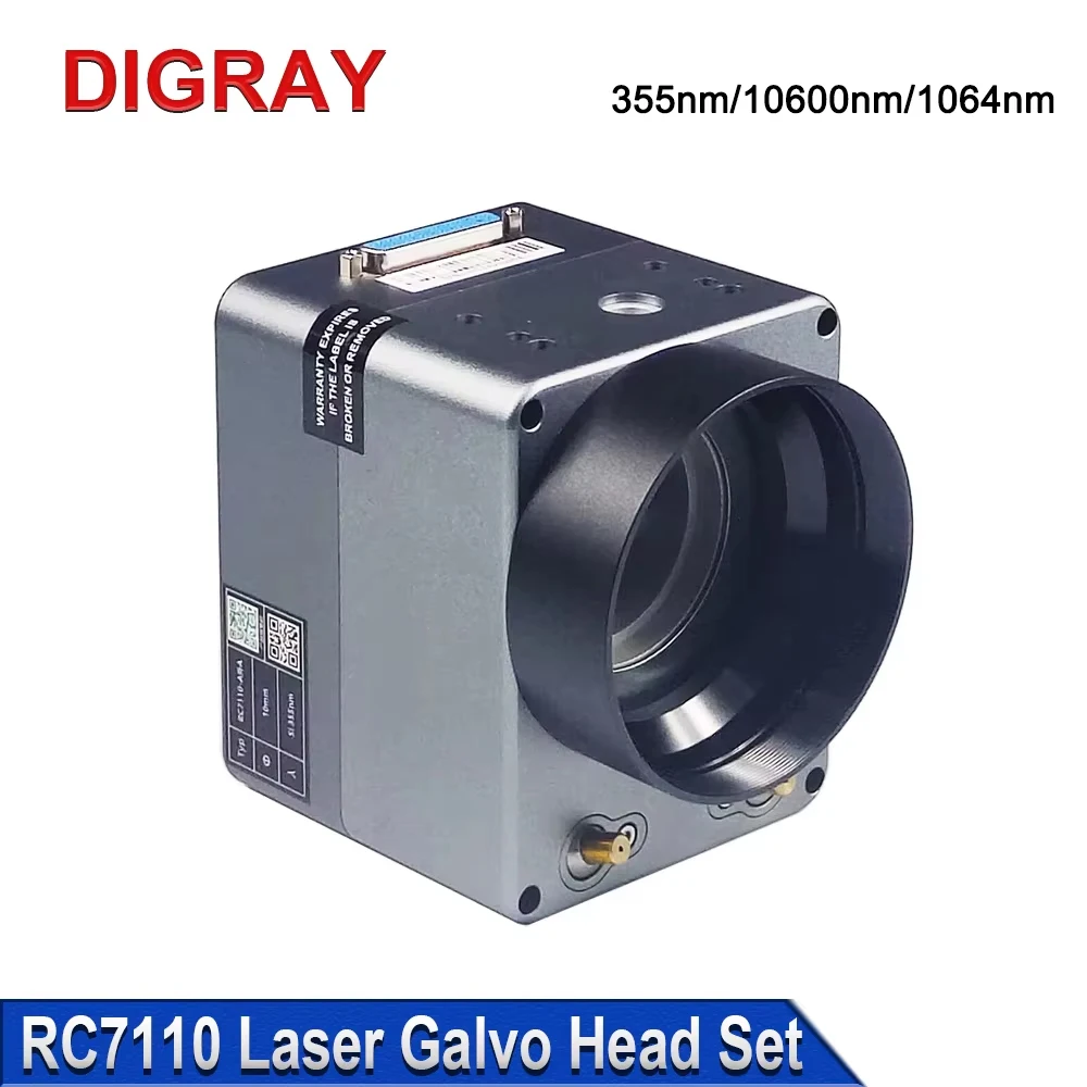 

DIGRAY SINO-GALVO RC7110 UV & Co2 & 1064nm Fiber Laser Scanner Galvanometer Head Kit UV 355nm Co2 10.6um Galvanometer Scanner