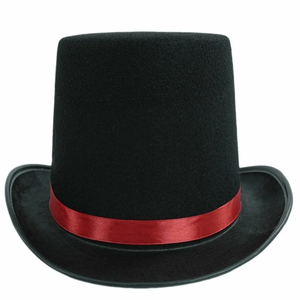 Halloween Dress Up Magician Hat Masquerade Stage Performance Gentleman's Hat Role Play Funny Cosplay Felt Cap Party