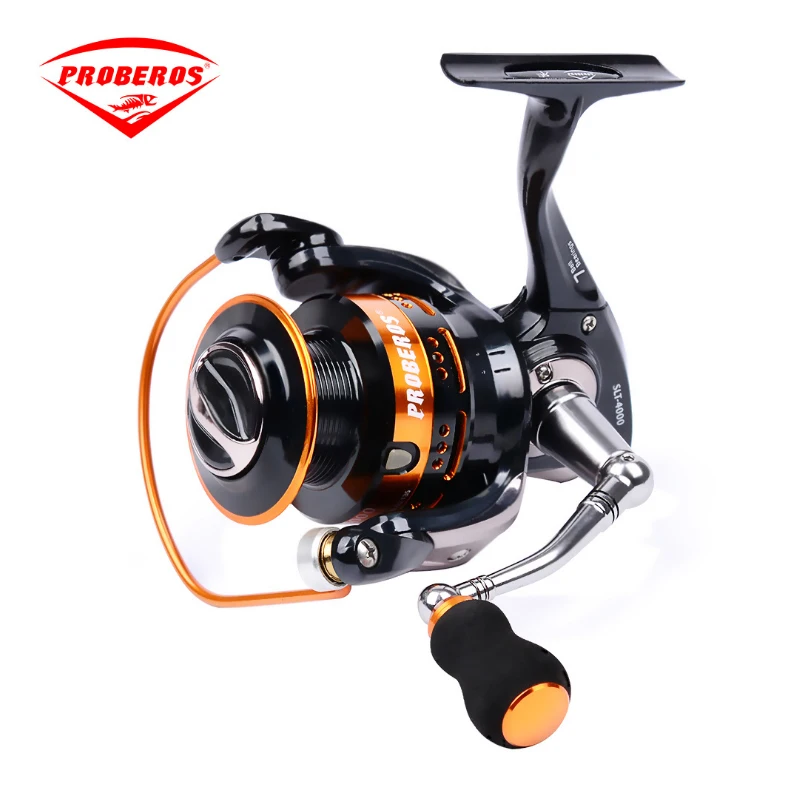 PRO BEROS hot metal Fishing Reel 7BB SLT1000 - 6000 series spinning reel for feeder fishing Foam cotton handle fishing reels