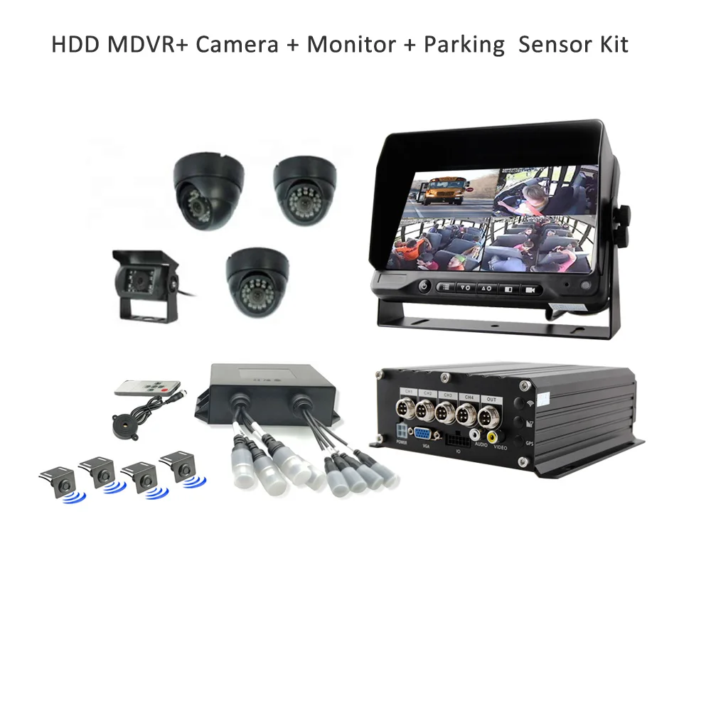 【Hot Selling】High Quality 4 Channel 1080P HDD Mobile DVR MDVR With   4G Wifi for Bus Truck Taxi