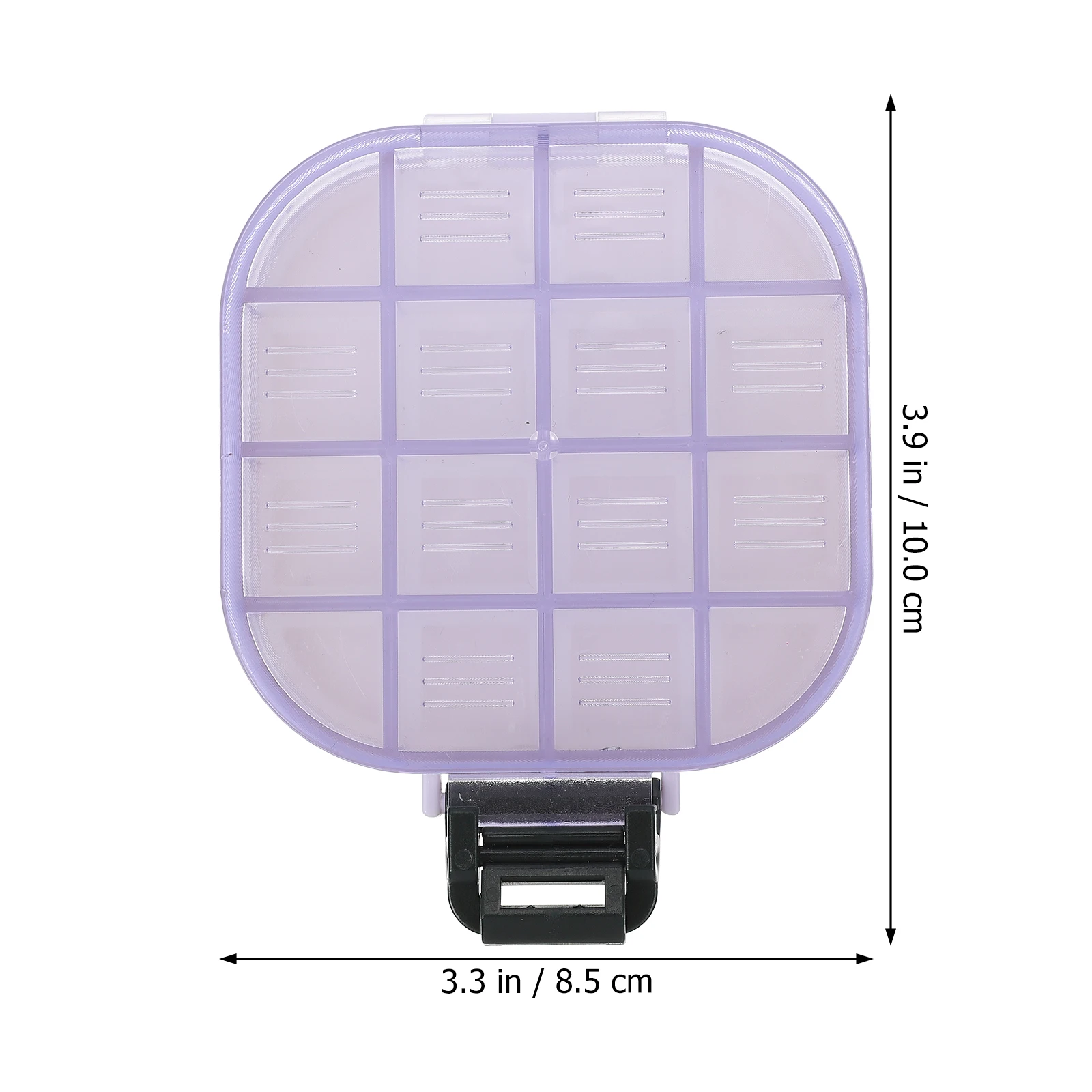 

1pc Plastic Paint 12 Painting Color Storage Case Compartments Easy Storage Lightweight Pigment Case Art Craft Supplies