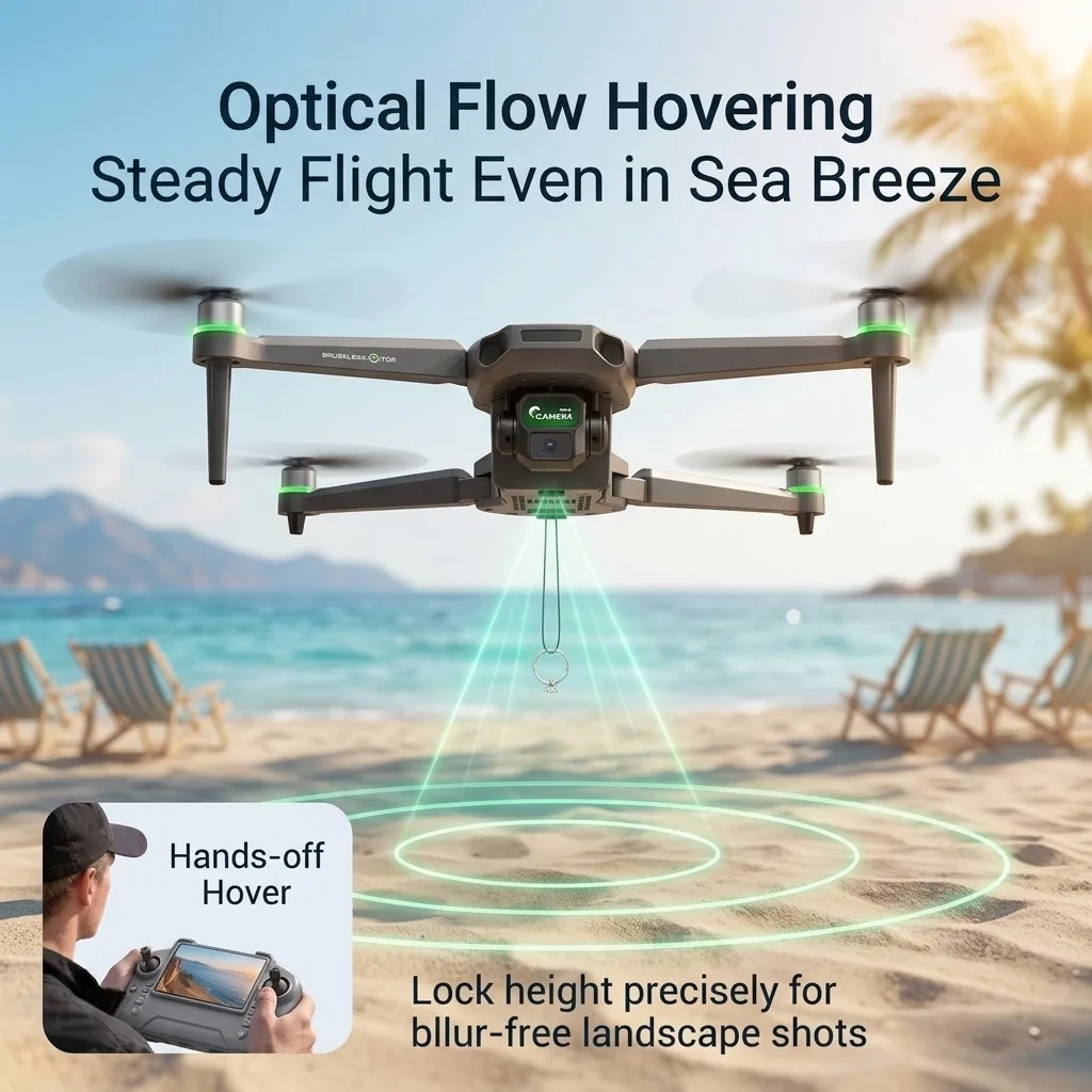2026 New ZH8 RC Drone 4K Camera with Screen Brushless Motor 20Mins Flight Airdrop Foldable Quadcopter for Aerial Photography
