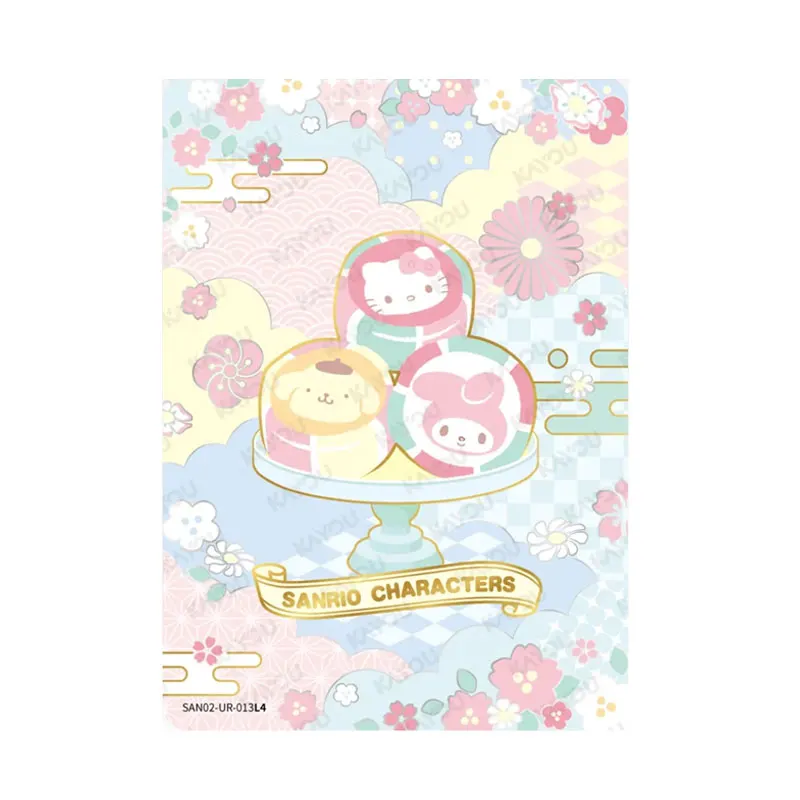 

KAYOU Sanrio Family Qu Ying Pack Series 2 UR(008-019)/SSR(015-030) Оригинальная коллекционная карта с персонажами Sanrio в стиле аниме