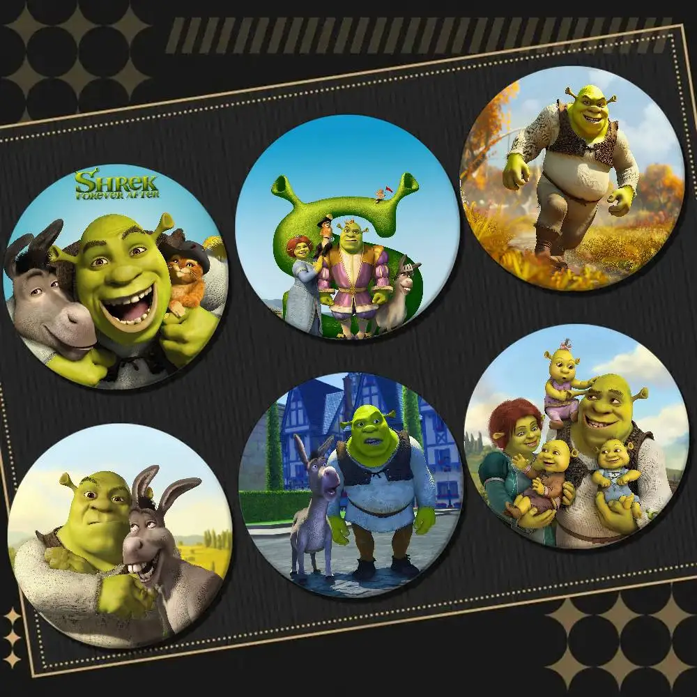 S-Shrek Abzeichen Anstecknadeln Anstecknadeln Hutnadeln Broschen Geschenke Dekor Rucksäcke