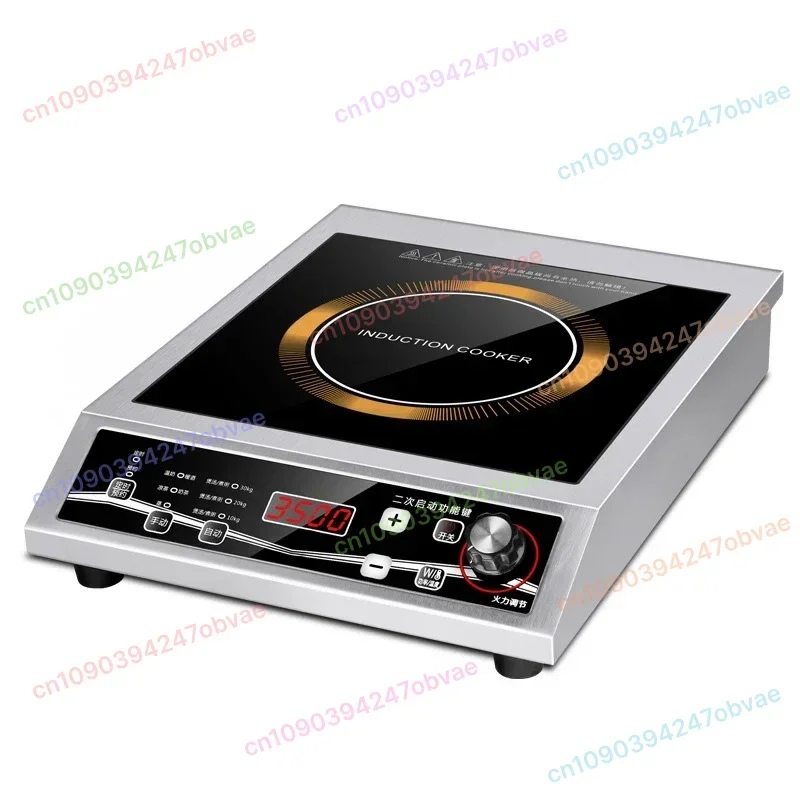 

Button Control Maximum Load-bearing 50KG Black Crystal Panel YS-3505 3500W High-power Single-head Induction Cooker