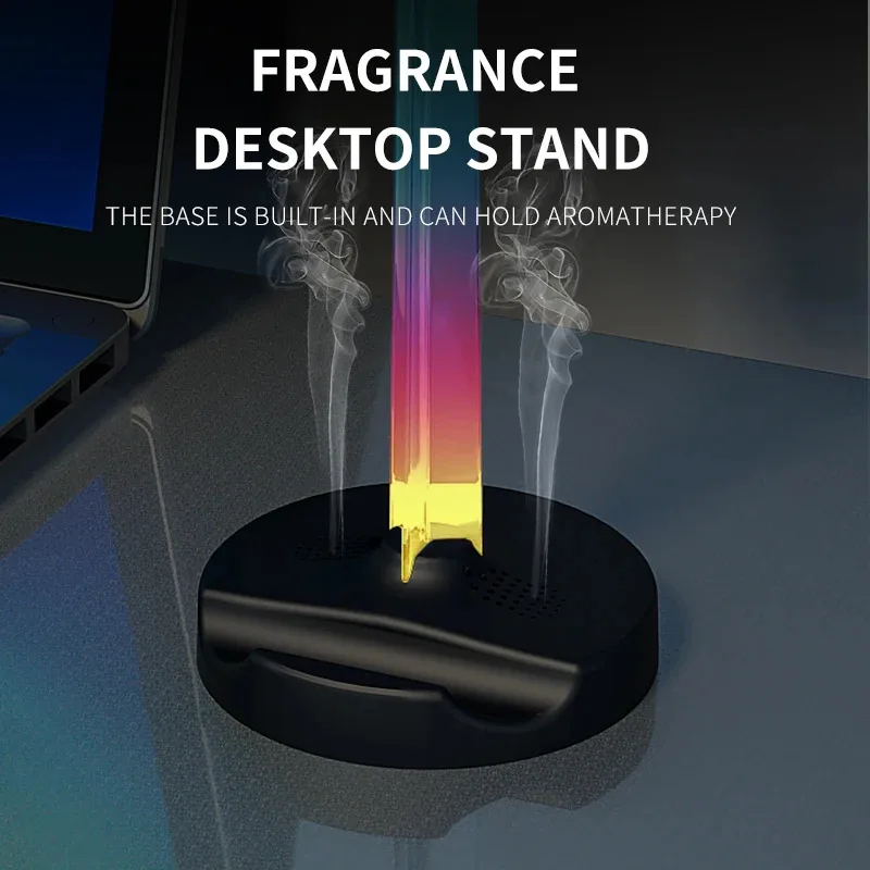 RGB Gaming Headset Stand  Desktop Ambient Lighting - Ergonomic Design,  Perfect Gift for PC Gamers image 5