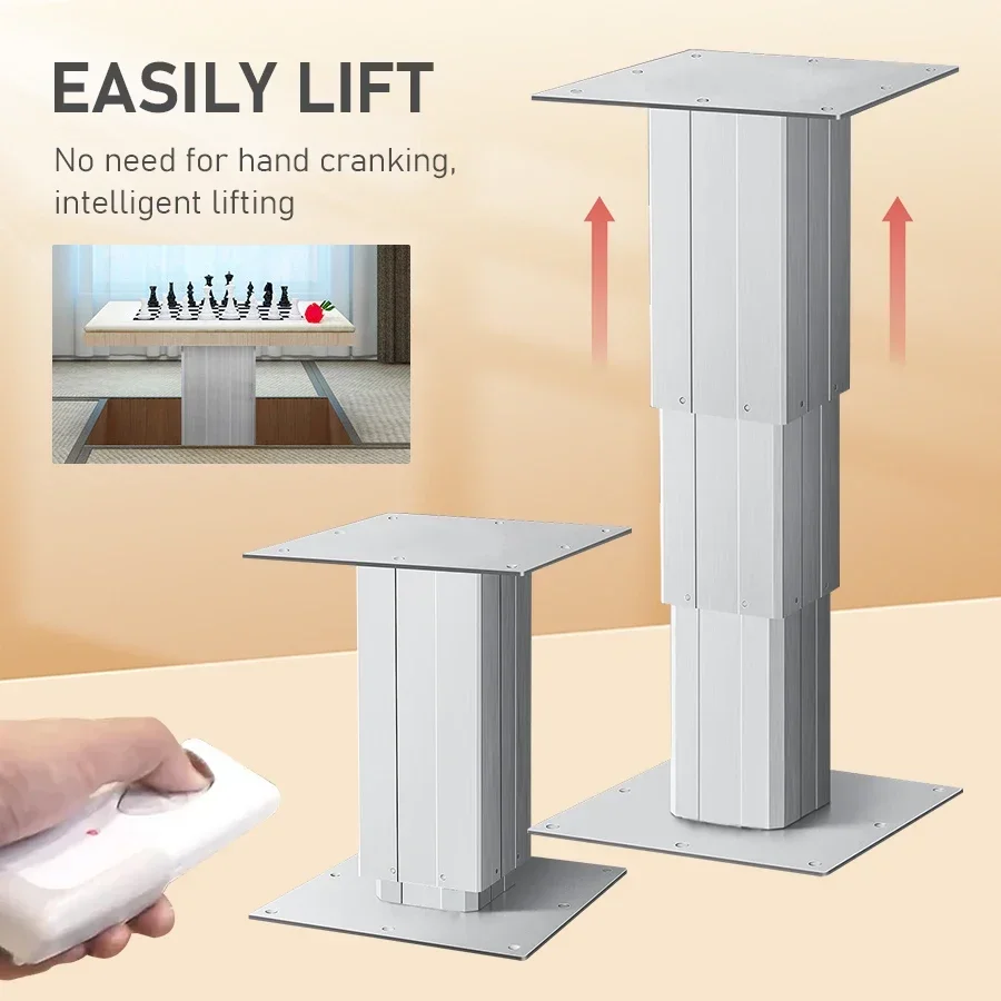 

24V DC Electric Tatami Lifting Table Manual Height Adjustment Lifting Platform Remote Control Lifting Height 310-670mm 360-800mm