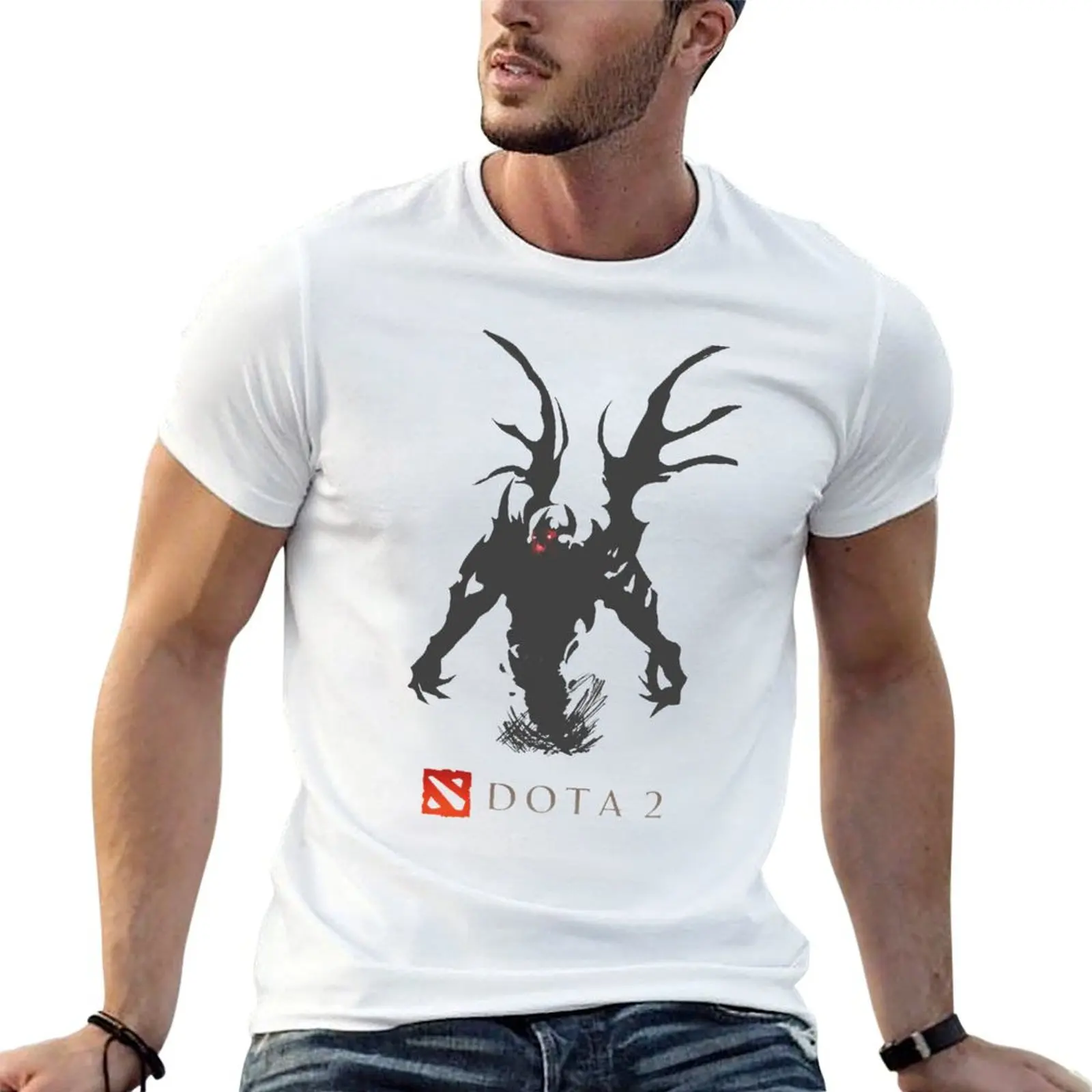 Dota 2 -Shadow Fiend T-Shirt sweat anime clothes men workout shirt