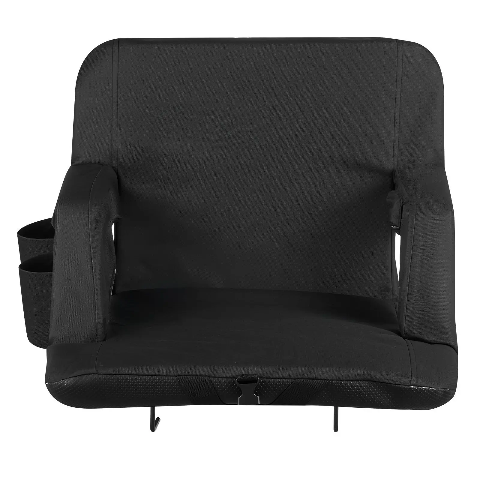 Stadium Seat, 6 Adjustable Angle Bleacher Chair, 2.9'' Cushion Stadium Seat with Back Support and Armrest, Wide Bleacher Chair with Hook Pocket Cupholder for Picnics, Beach Sports, and Gaming
