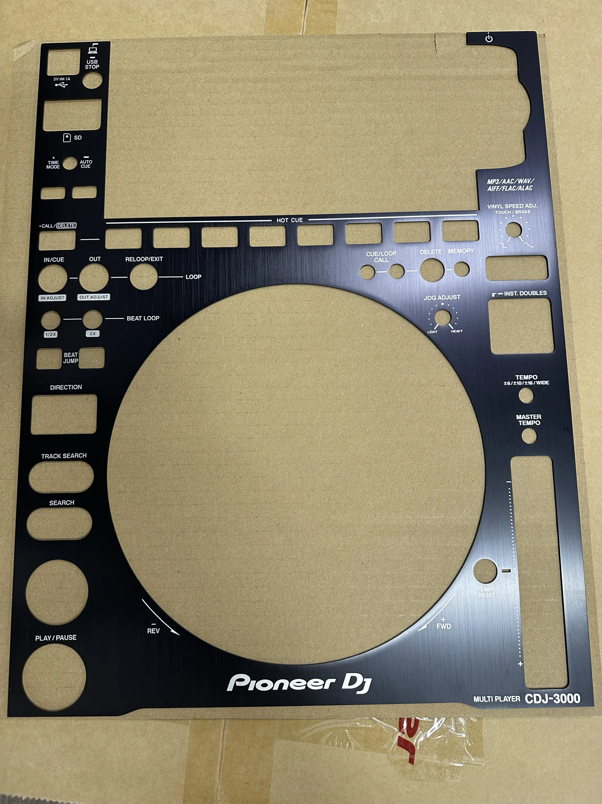 Pioneer Cdj3000 CDJ-3000 Machine Aluminum Panel, Strong Protection and Good Hand Feel