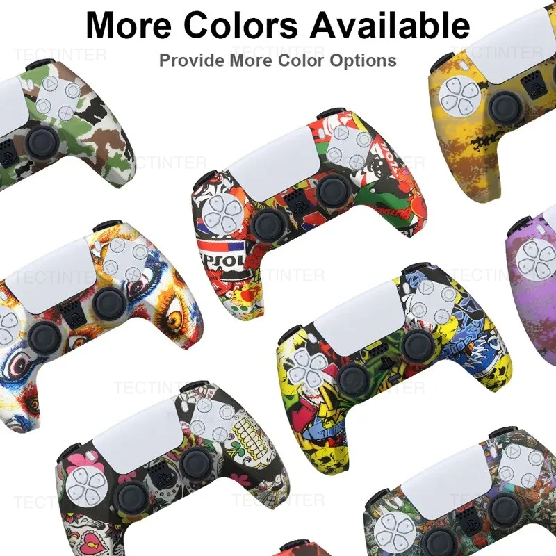Silicone Mềm Dành Cho PS5 Phụ Kiện Vỏ Cao Su Dùng Cho Máy Chơi Game Playstation 5 Cần Điều Khiển Cho PS5 Bộ Điều Khiển Bảo Vệ Da Ngón Cái Tay Cầm