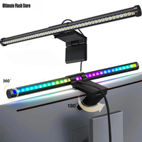 LED Monitor Light Bar Computer Screen Hanging Lights RGB Atmosphere Table Lamp For Work Study Read Gaming Dimming Lighting 44cm