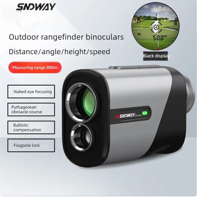 2026  Alloy Mini Rangefinder Telescope SW-U800 Handheld High Precision Outdoor Distance Height Meter Portable Golf Hunti