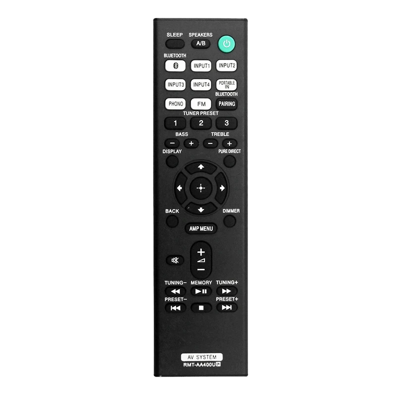 Best RMT-AA400U Remote Control Replace for Sony Stereo Receiver STR-DH190 STRDH190 Remote Control