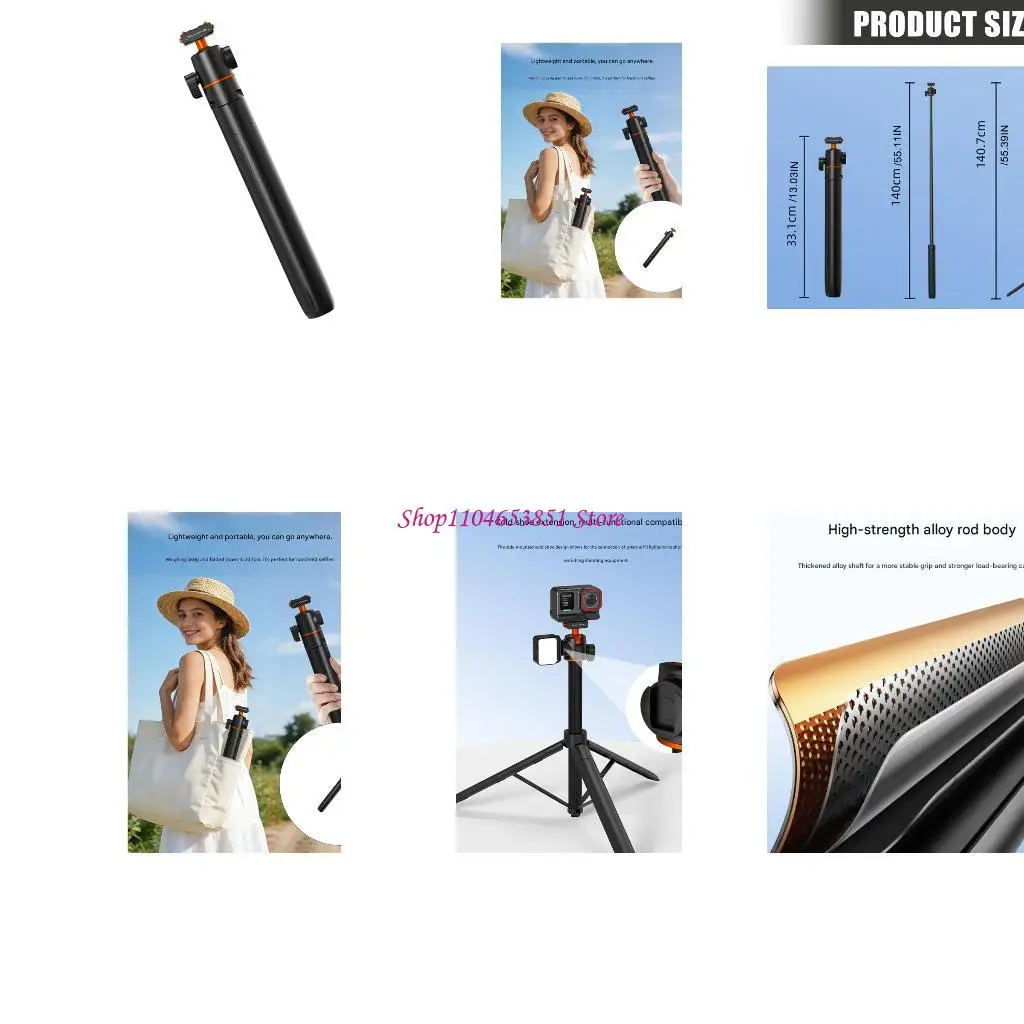 

Portable Selfies Tripods For 2 Extends From 33Cm To 140Cm