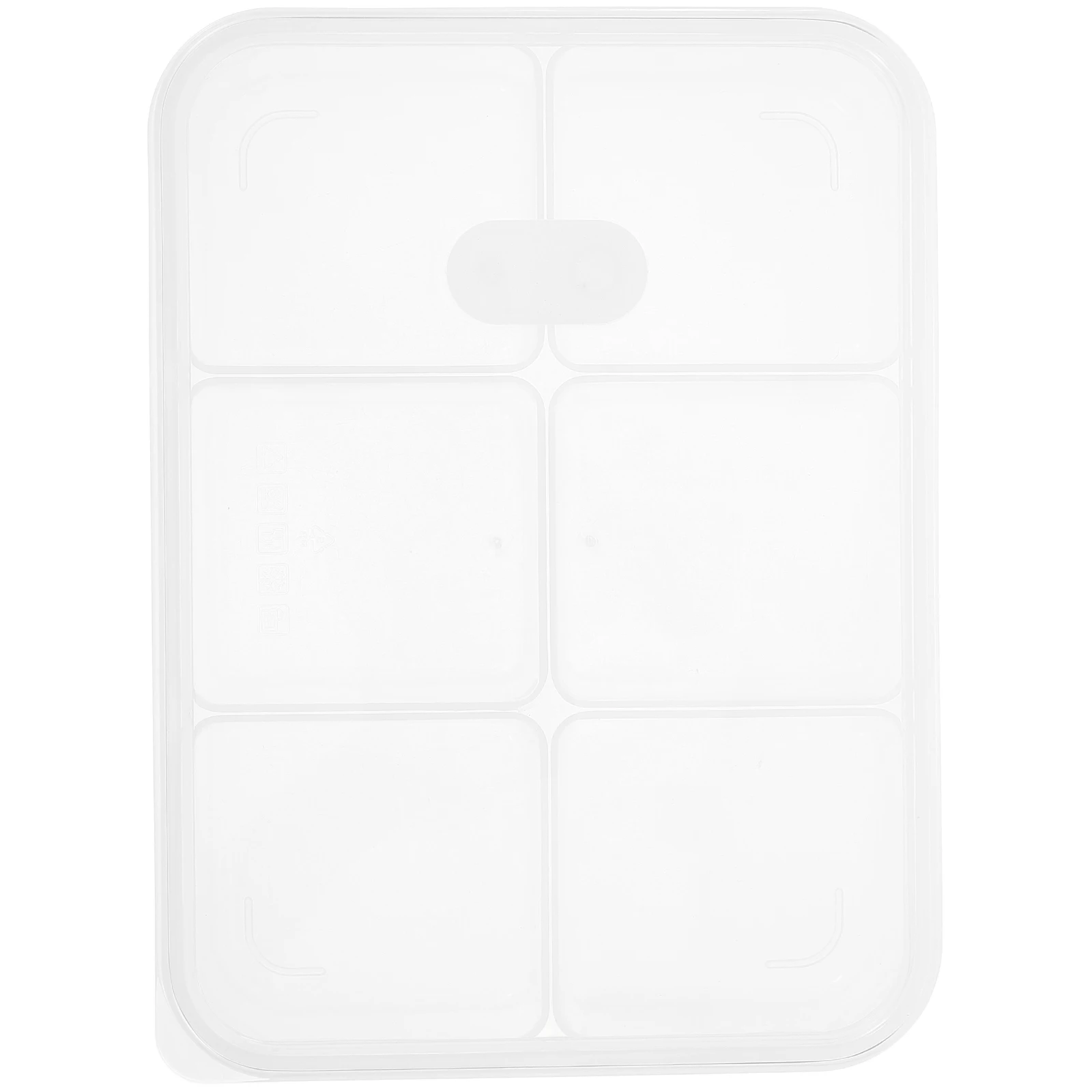 

Compartment Food Storage Box Transparent 6 Sections Prep Keep Small Kitchen Organizing Container