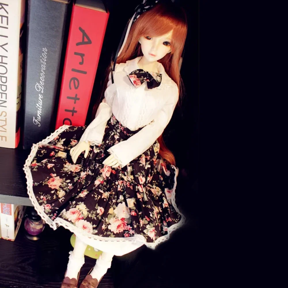 (Customize 30 Days) 1/6 1/3 1/4 uncle Doll Accessories BJD/Sd clothes Pastoral dress set(4 point)