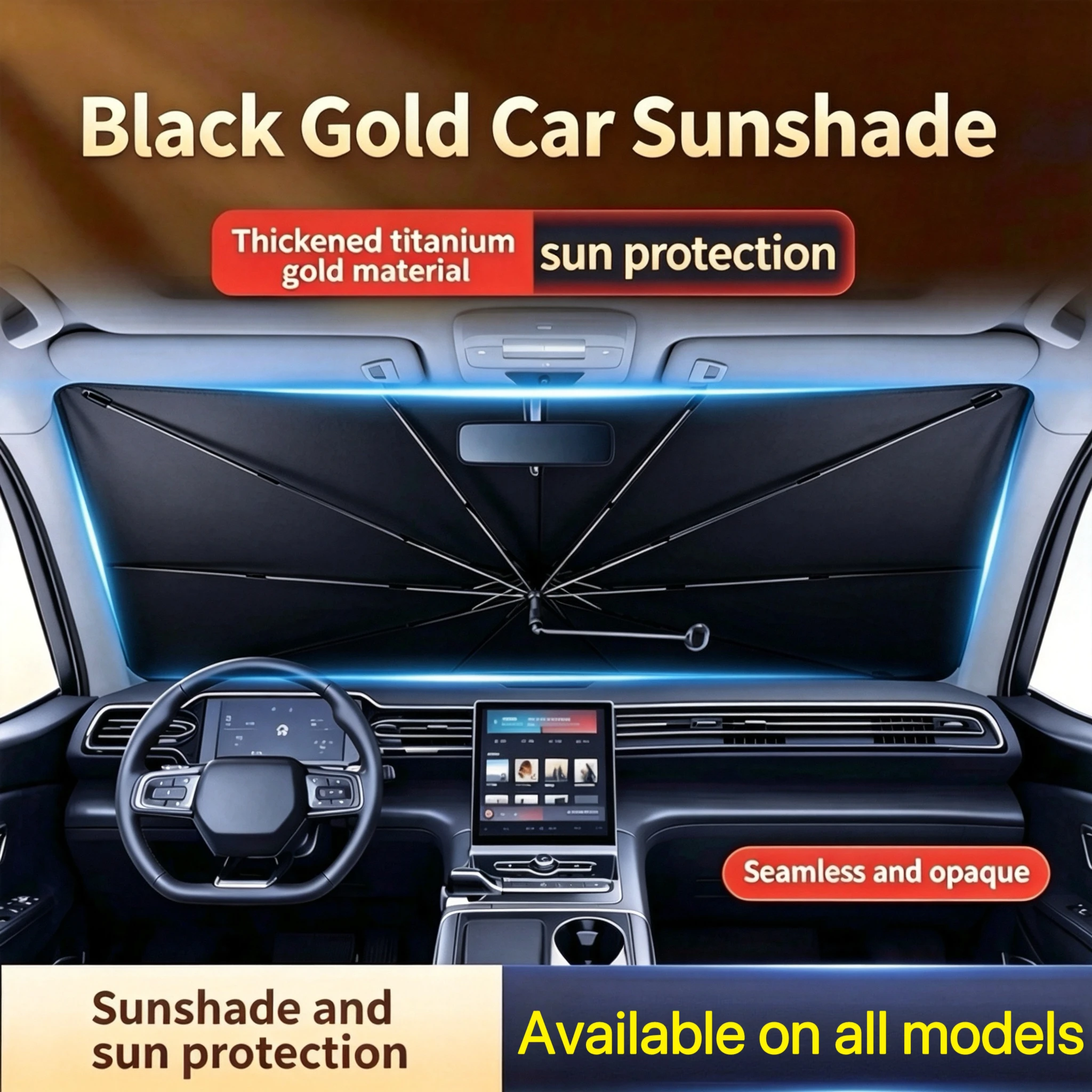 

For Toyota Yaris Corolla Camry Highlander RAV4 Hilux Prado Fortuner 2015-2026car parasol, front windshield sunscreen heat shield