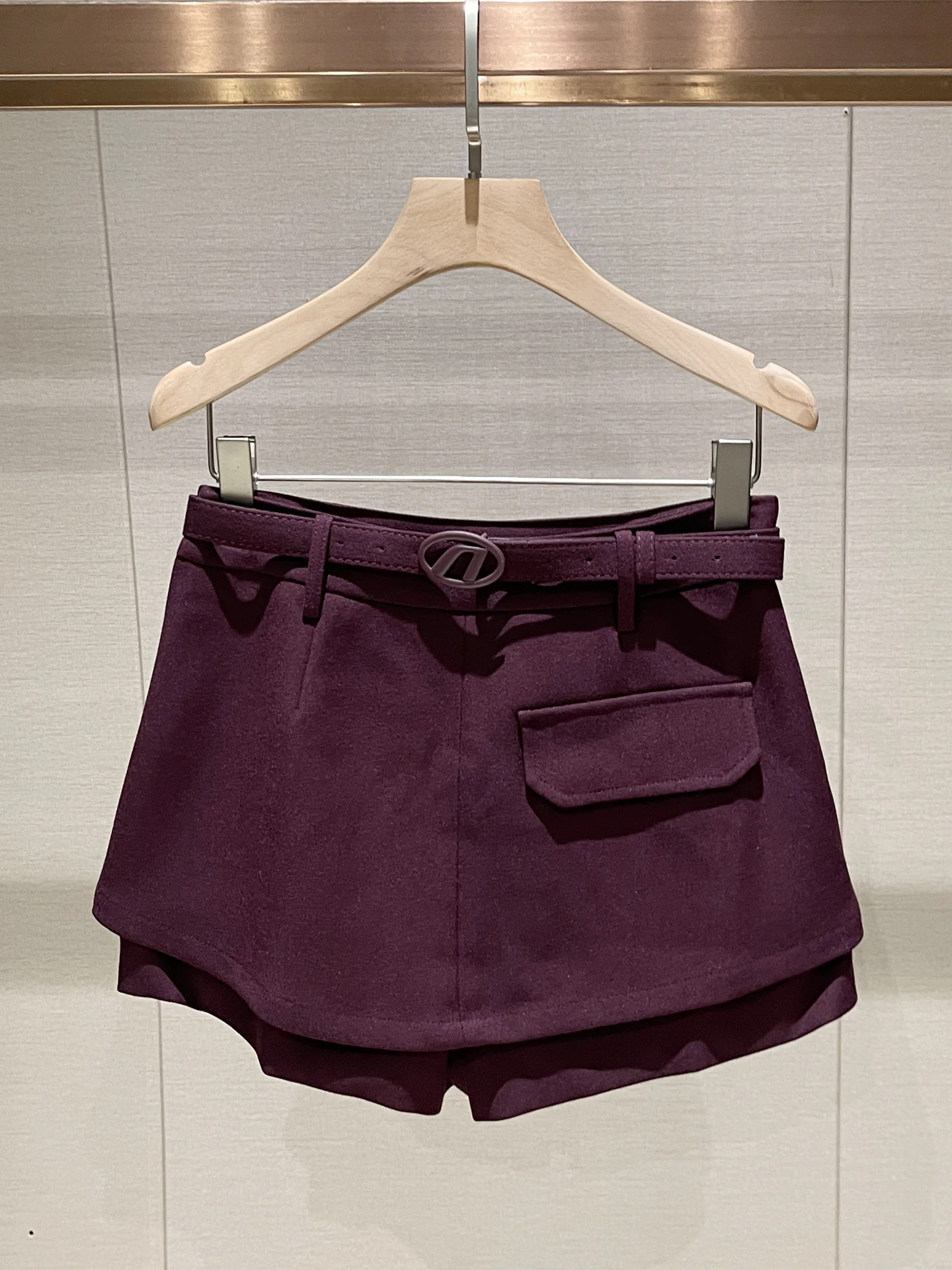 

High Waist Wide Leg Pants for Pear aped Body Women's Casual Skirt Pants Wine Red Color Winter New Sle Slimming orts