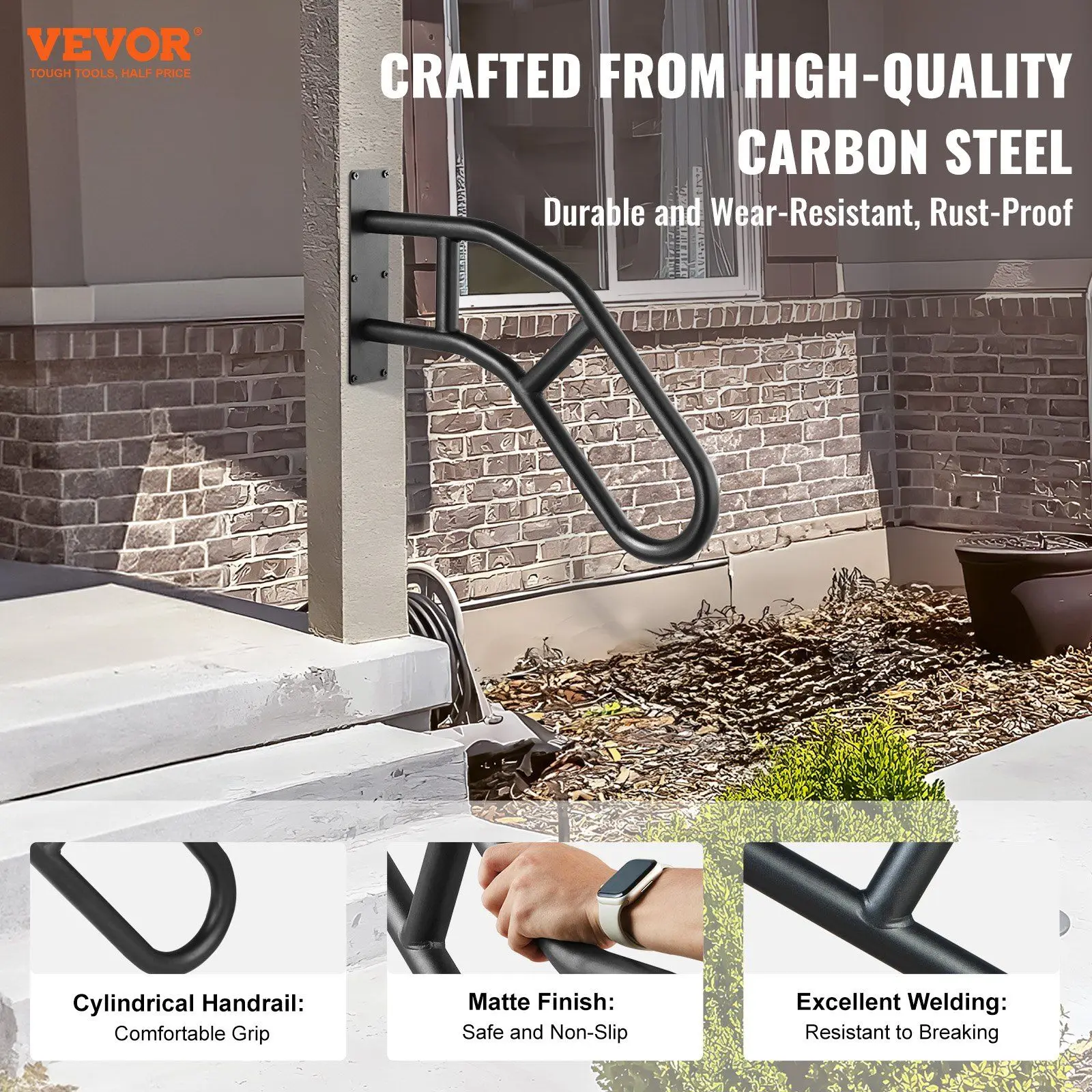 VEVOR Handrails for Outdoor Steps 32