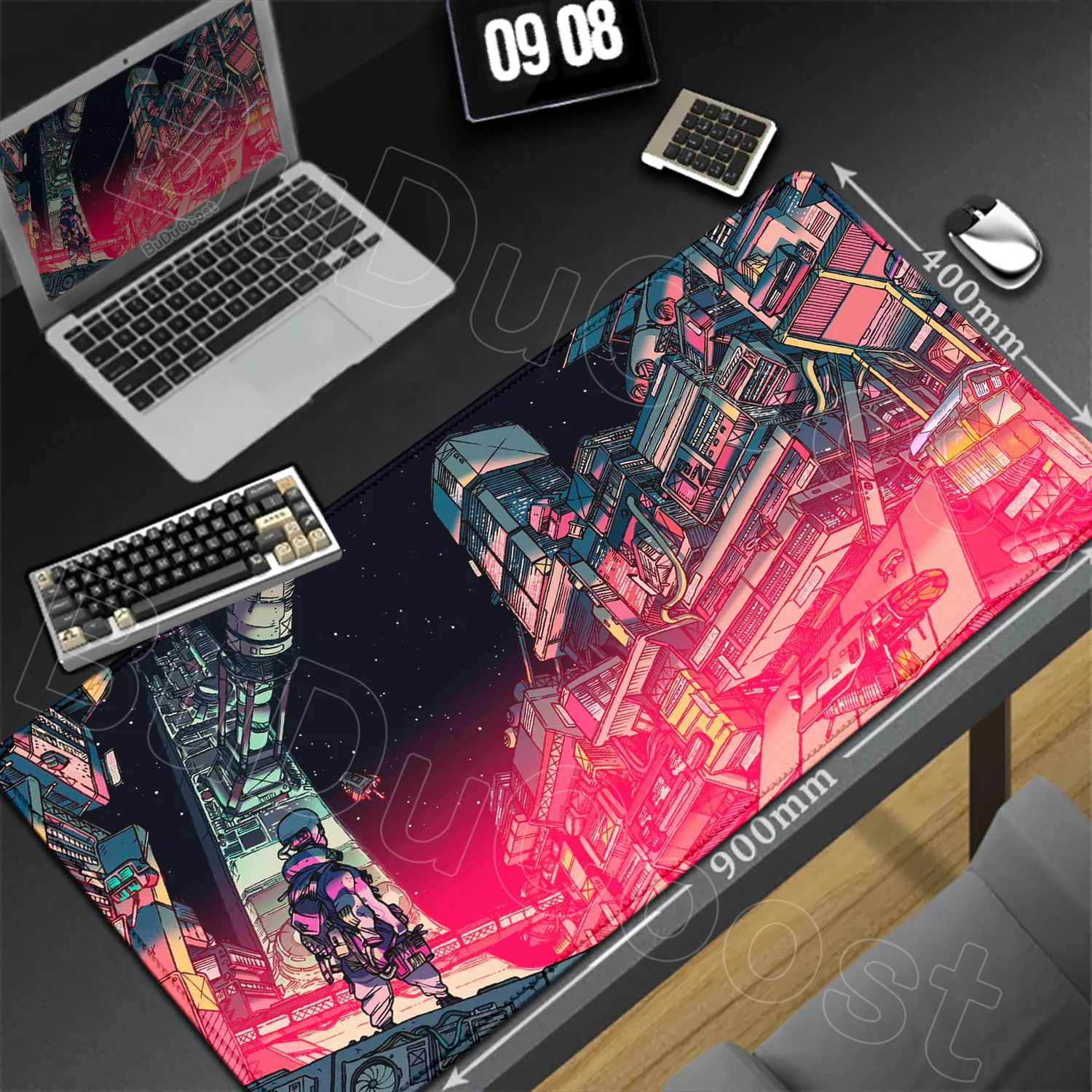 HD Multi Image Pixel Art Gaming Mouse Pad Office Gamer Desktop Desk Mat Exquisite City Game Keyboard Pad Desktop Laptop Mousepad