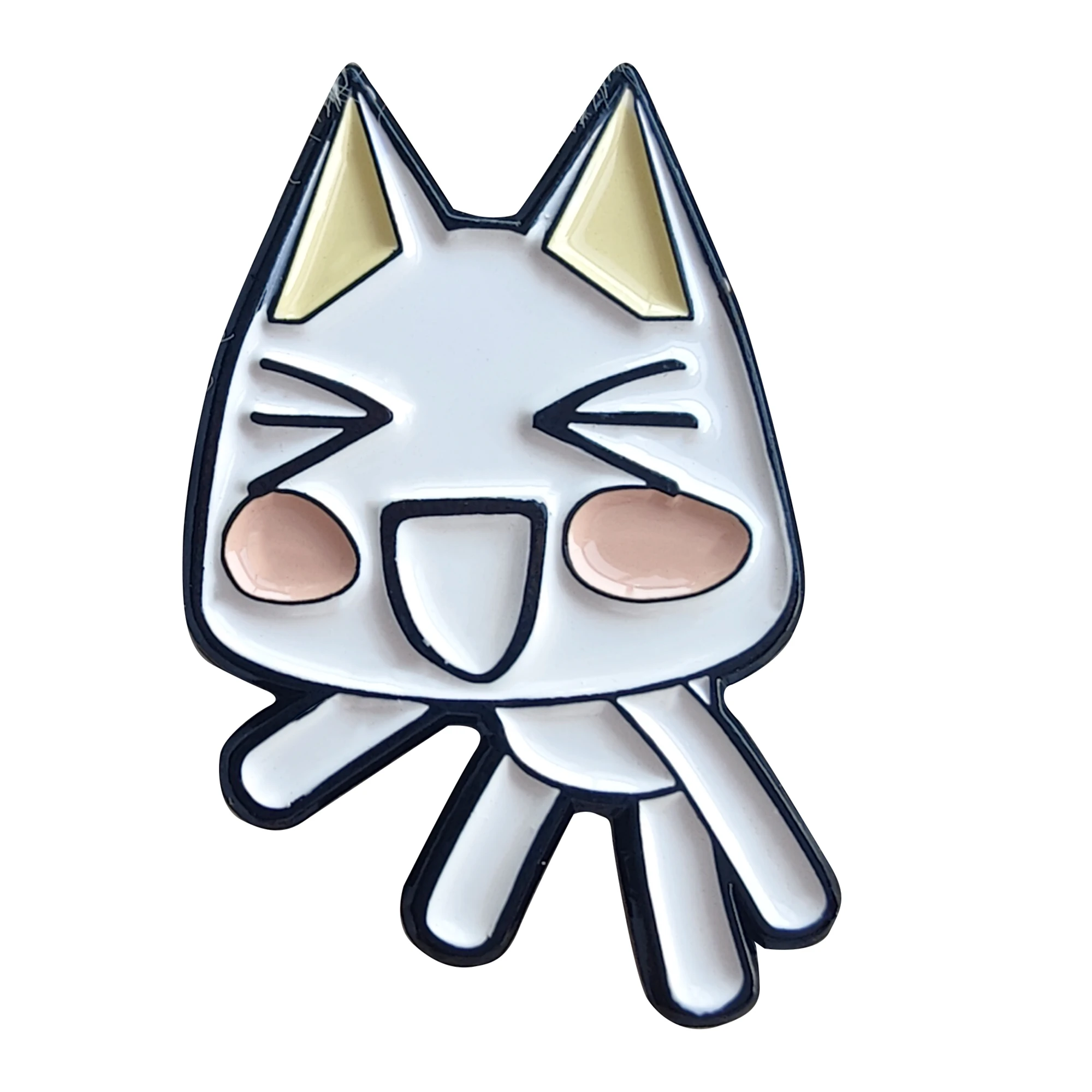 Toro Inoue Pin de esmalte de gato, broche de solapa, insignia de Anime de Metal, accesorio de joyería