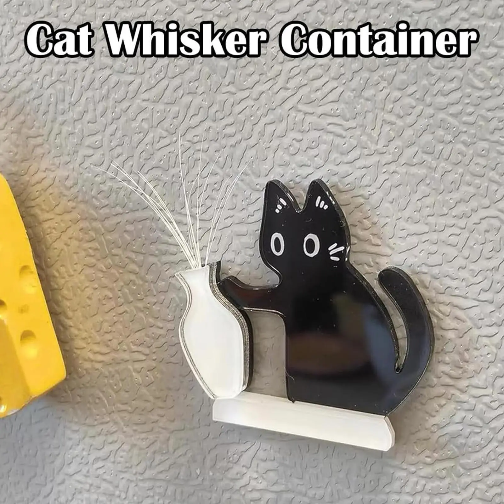 NEW Cat Whisker Holder Cute Magnetic Refrigerator Ornament Fridge Magnets Cat Whisker Holder For Maps Calendars Homes Kitchens