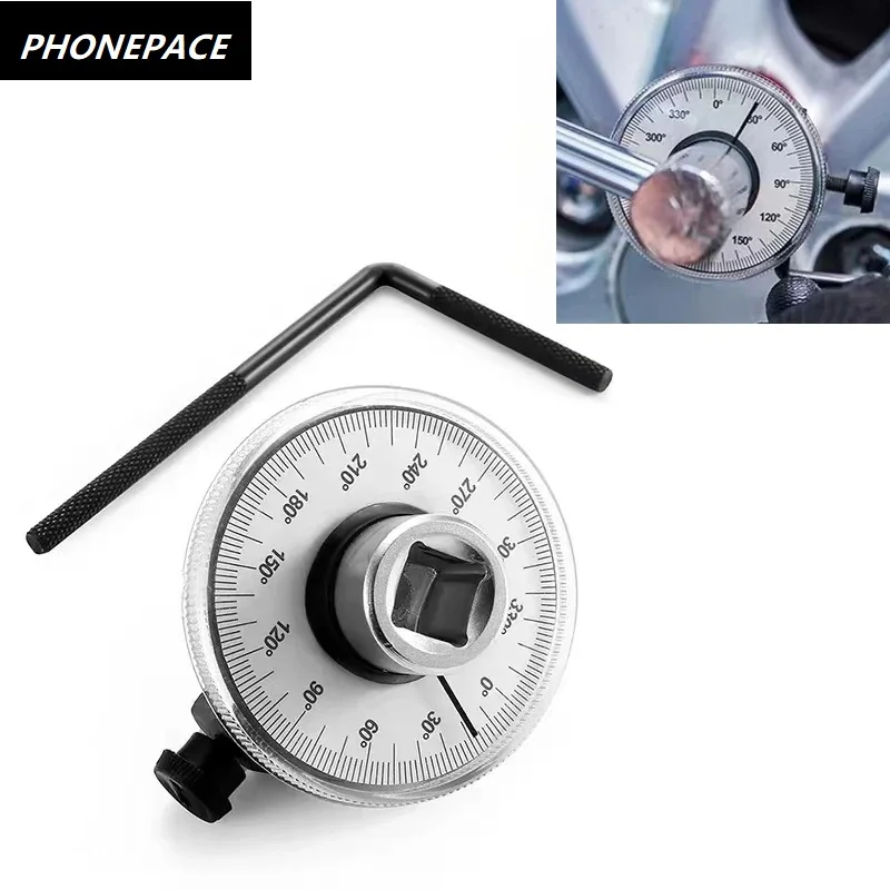Torque Wrench Torquemeter Dial Hand Tool Auto Service Equipment Garage Calibrated In Degrees Automotive Tools Car Repairing