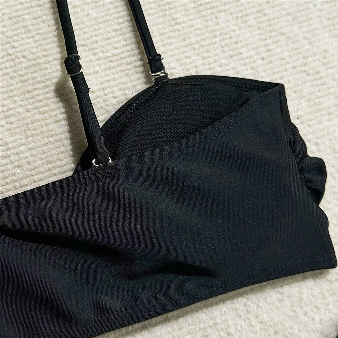 Mit Rock, hoch geschnittenem Beinausschnitt, brasilianischer Bikini, Damen-Badeanzug, dreiteiliges Bikini-Set, Damen-Badebekleidung, Badeanzug, Schwimmanzug V6193 – Detail 36