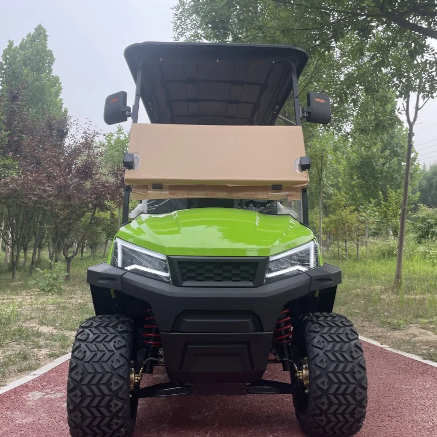 New Energy Lithium Battery Electric Golf Cart With Independent Suspension Sunshine Curtain Guaranteed Fast Shipping Golf Cart