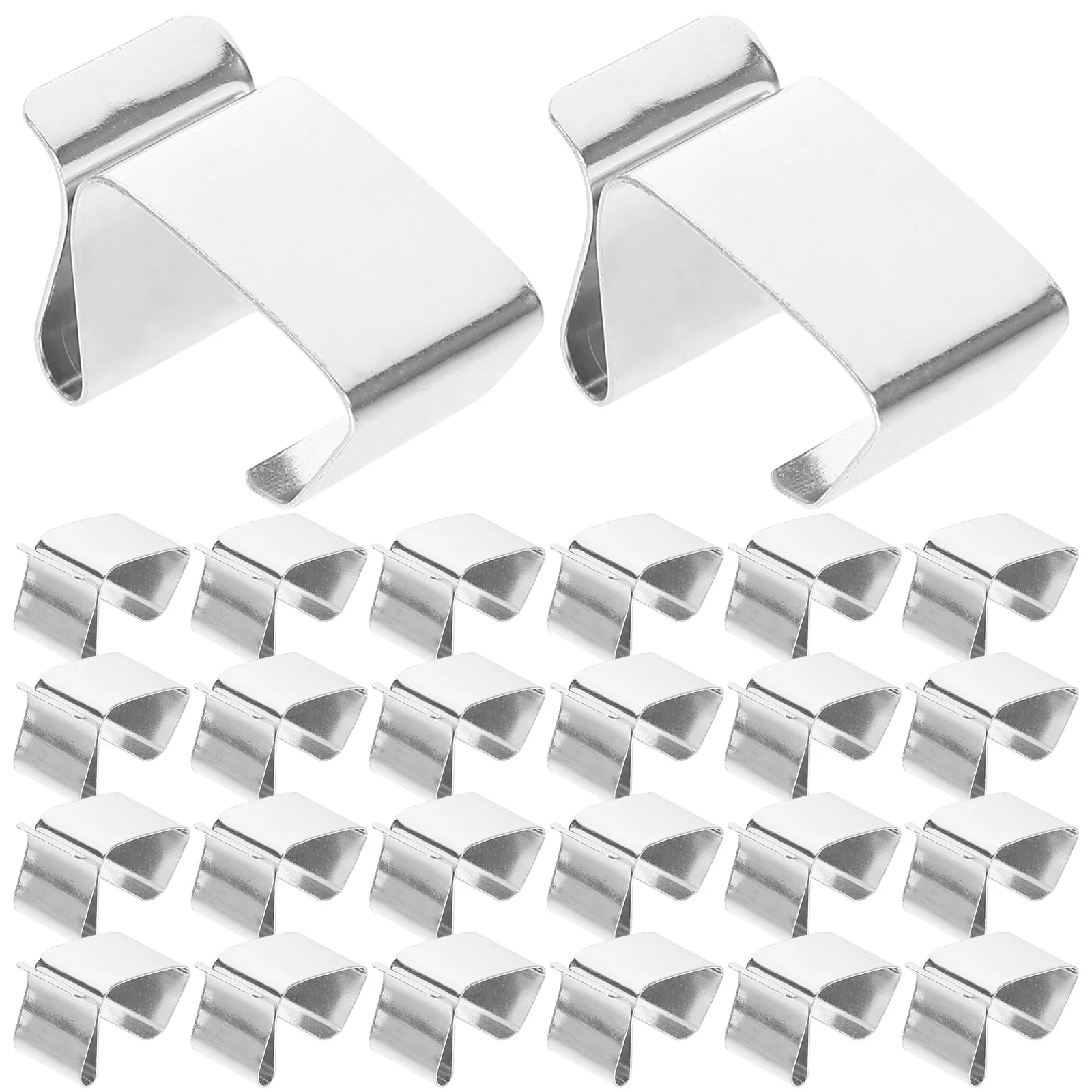 

50Pcs Christmas Light Clip Metal Outdoor Gutter Clip Size S Christmas Light Hangers for Outside Decorative Lighting