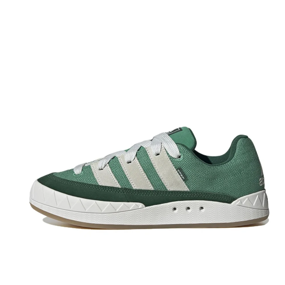 Adidas Adimatic Original Low Top Casual Shoes Wear resistant and Slip resistant Men's and Women's Green and White Colorway