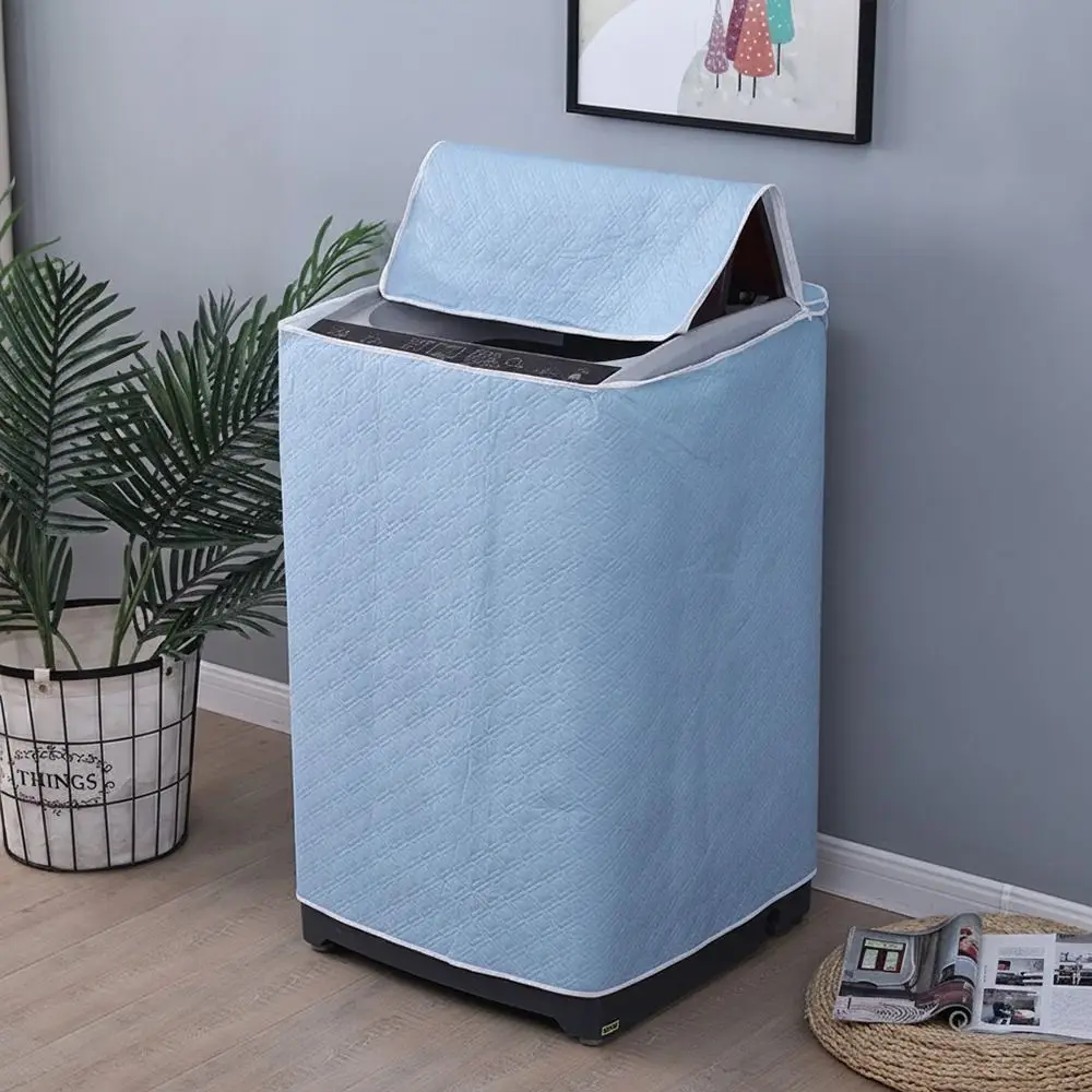 PEVA Washing Machine Cover Waterproof UV Resistant Top Load Washer Cover Dustproof Foldable Top Laundry Machine Cover
