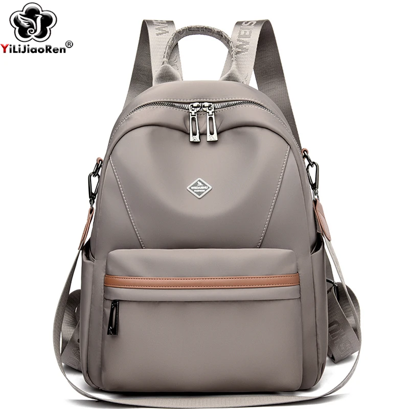 Fashion Backpack Women Waterproof Oxford Daypack Female Shoulder Bag Multifunctional School Bag Lightweight Travel Knapsack