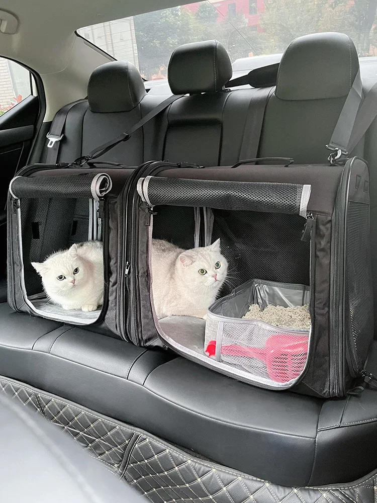 Car cat litter Small dog dog cage Pet out cat cage Car seat Portable cat bag Foldable tent