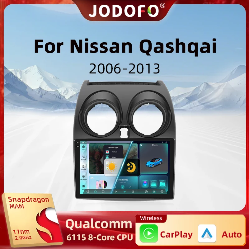 

Android13 Qualcomm Car Stereo Radio For Nissan Qashqai J10 2006-2013 Multimedia Player Wireless Carplay Android Auto WiFi 4G DSP