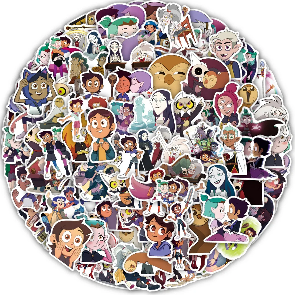 10/30/50/100pcs Disney Anime The Owl House Cartoon Stickers Cute Decal Skateboard Phone Notebook Guitar Waterproof Sticker Gfits view 2