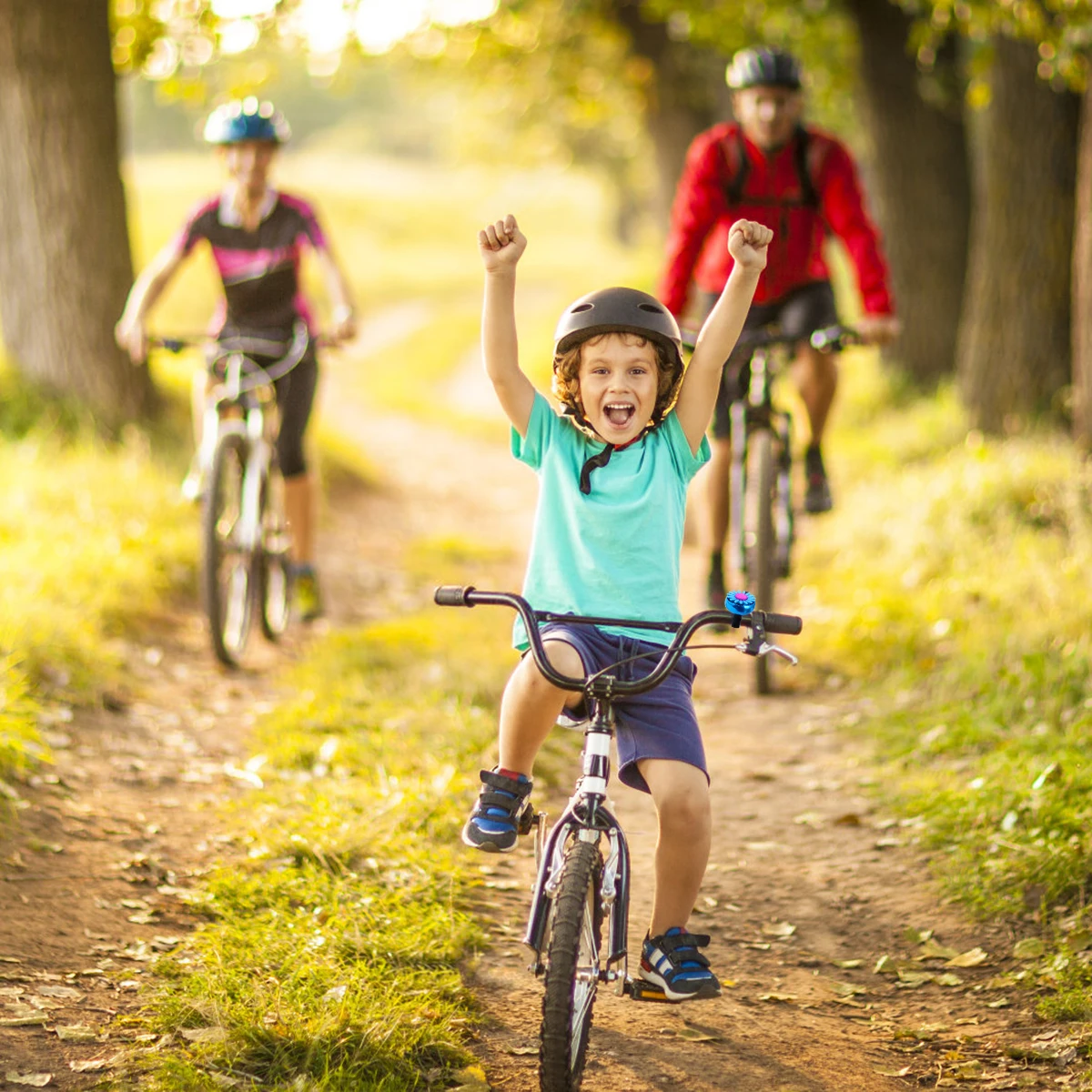 

Bike Bell Sunflower Blue Easy to Attach Lightweight Cycling Bell for Cruiser Folding Handlebar 22Cm Ringer Horn