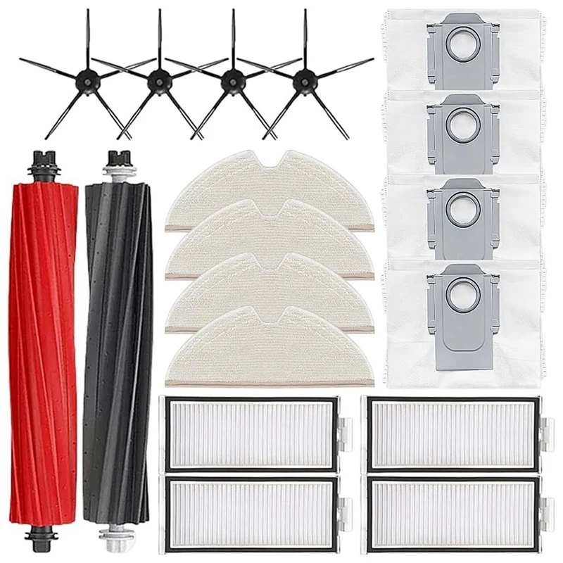 

A98G-For Roborock Q8 Max/Q8 Max+/Q5 Max/Q5 Max+/Q5 Pro/Q5 Pro+ Vacuum Cleaner Main Side Brush Hepa Filter Mop Cloth Dust Bags