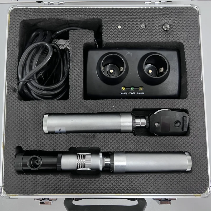 2026 New Model China Retinoscope and Ophthalmoscope Set YZ24B+YZ11D Suppliers Rechargeable Diagnostic Set for Ophthalmic