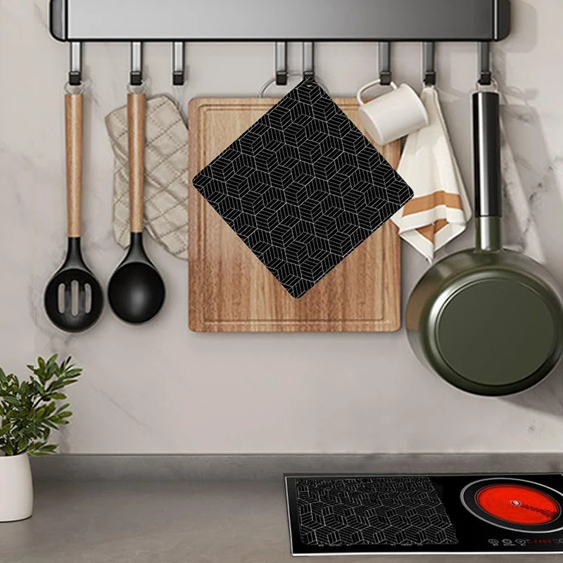 Silicone Induction Cooktop Mat Fireproof Protection Induction Baking Plate Pad Protector Antiskid Kitchen Accessories Oven Mat▪