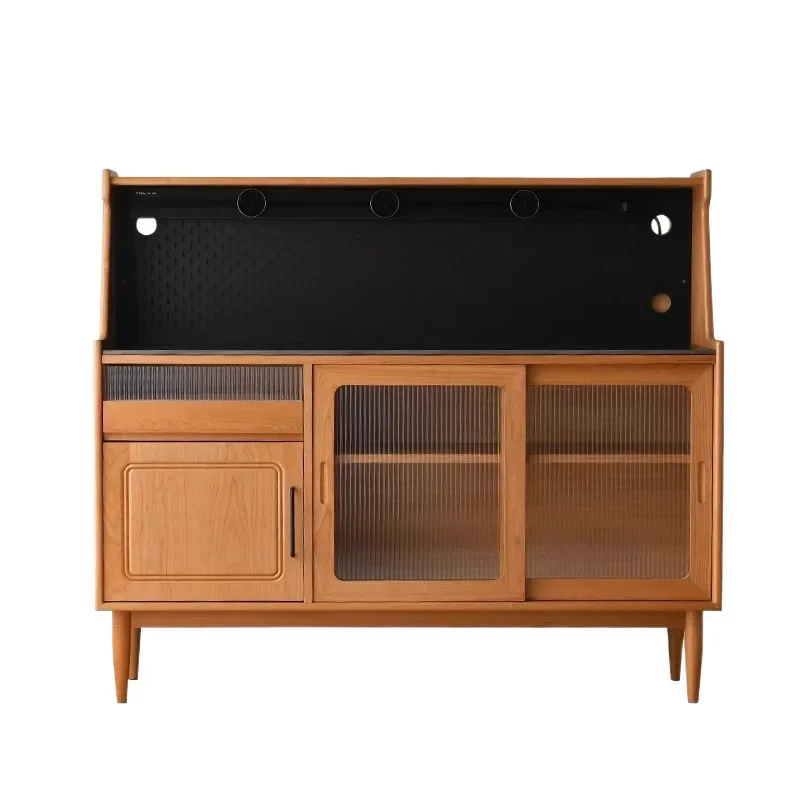 

Nordic rock slab solid wood meal side cave board wine cabinet restaurant Japanese integrated storage