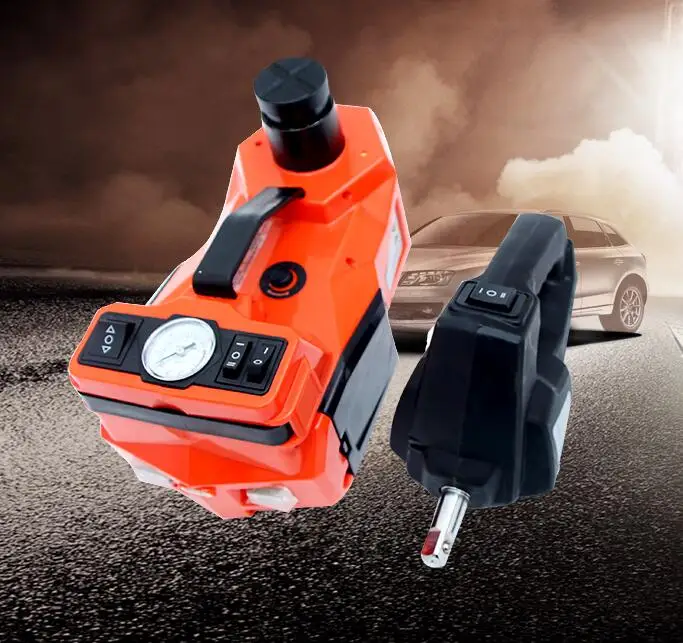 Protable Electric Car Jack 12V 10Ton Hydraulic Jack With Electric Impact Wrench Tire Inflator LED Light