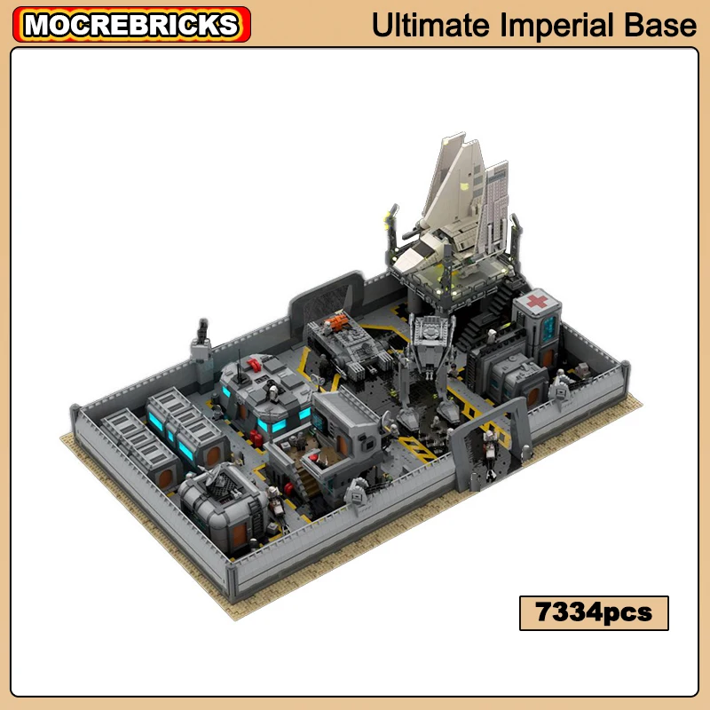 MOC- 154540   Space War Ultimate Imperial Base Kombination Modularer Baustein Militärszene Architektur Ziegel Spielzeug Kindergeschenke