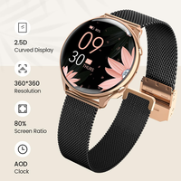 Little Meatball Smart watch Ladies Full touch Screen Sports Fitness watch IP67 waterproof Bluetooth For Android iOS Smart watch
