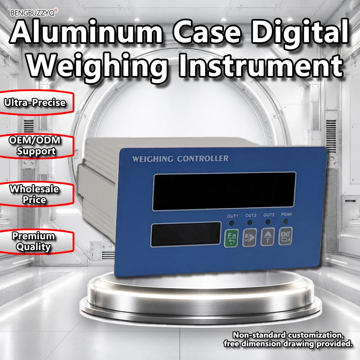 Aluminum Case Weighing Indicator TFT LCD Dual Screen Force Controller Modbus RTU Analog Transmitter
